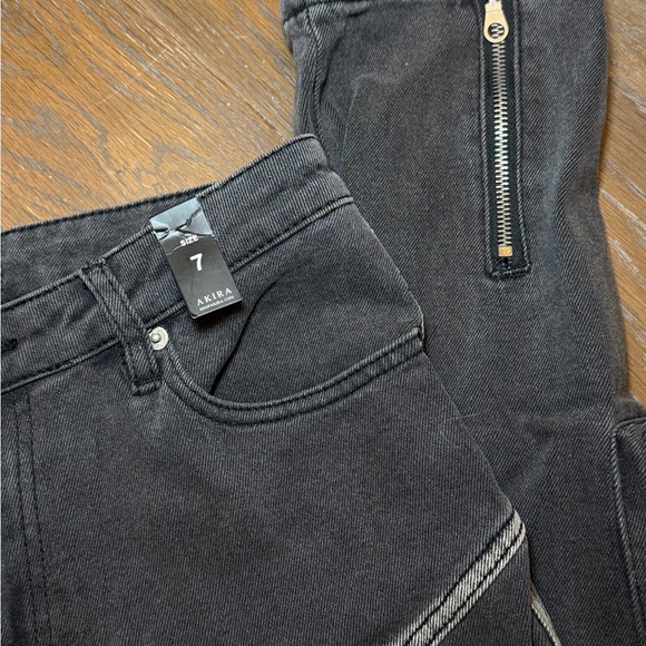 Dark Grey Gear Up Skinny Cargo Women Jeans - Picture 11 of 12